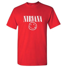 Load image into Gallery viewer, 2019 singer Nirvana T-shirts Men/Women Summer Cotton Tops Tees Print T shirt Men loose o-neck short sleeve Fashion black Tshirts