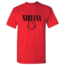 Load image into Gallery viewer, 2019 singer Nirvana T-shirts Men/Women Summer Cotton Tops Tees Print T shirt Men loose o-neck short sleeve Fashion black Tshirts