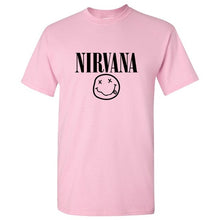 Load image into Gallery viewer, 2019 singer Nirvana T-shirts Men/Women Summer Cotton Tops Tees Print T shirt Men loose o-neck short sleeve Fashion black Tshirts