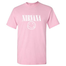 Load image into Gallery viewer, 2019 singer Nirvana T-shirts Men/Women Summer Cotton Tops Tees Print T shirt Men loose o-neck short sleeve Fashion black Tshirts
